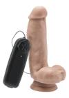 Gruby Penis Z Płynną Regulacją Wibracji - Get Real 6 Inch Dildo Vibrating 16,5cm