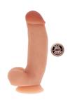 Gruby Silikonowy Penis Z Jądrami - Silicone Dildo 7" 17,5cm