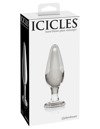 Icicles No 26 - Szklany Korek Analny z Podstawą