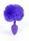 Ozdobna Wtyczka Analna z Króliczym Ogonkiem - Bunny Tail Purple