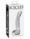 Szklane Dildo Penis ze Spiralą - Icicles No 61 Pipedream