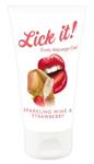 Żel Smakowy Szampan i Truskawka - Lick it Sparkling Wine & Strawberry 50 ml